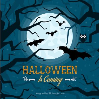Halloween Background with Bats – Free Stock Photo, Download for Free