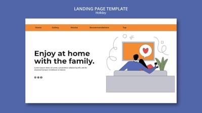 Vacation from Home Landing Page Template – Free Download