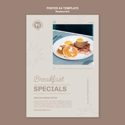 Restaurant Flyer Template Design – Free Download