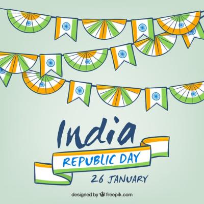 Bright and Joyful Background for Indian Republic Day – Free Download