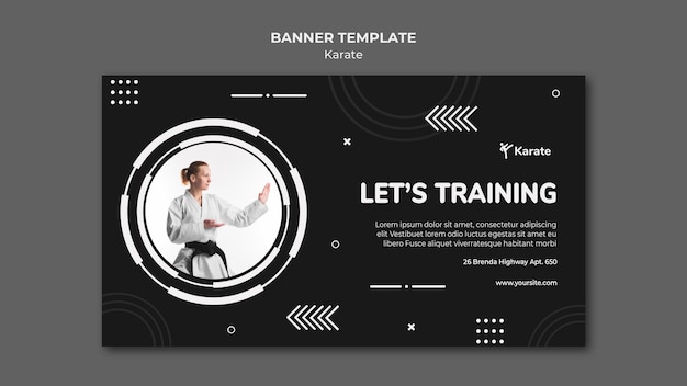 Karate Class Promo Template Banner – Free Stock Photo for Download