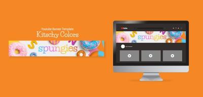Kitschy Colors Design YouTube Banner – Free Download