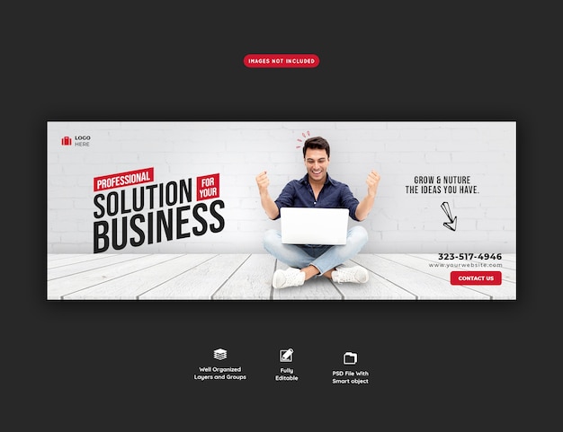 Business Promotion and Corporate Facebook Cover Template – Free Download