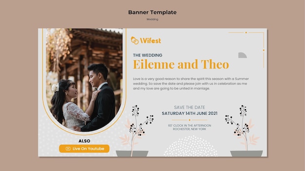 Elegant Wedding Banner Template – Download Free Stock Photo