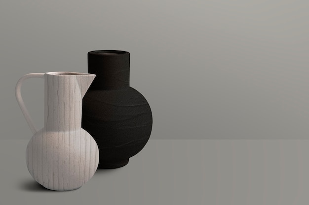 Textured Ceramic Jug Vases – Free Stock Photo for Download