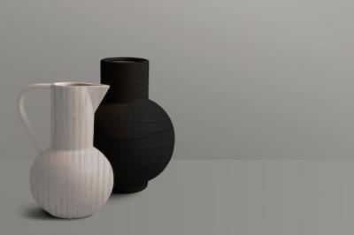 Textured Ceramic Jug Vases – Free Stock Photo for Download