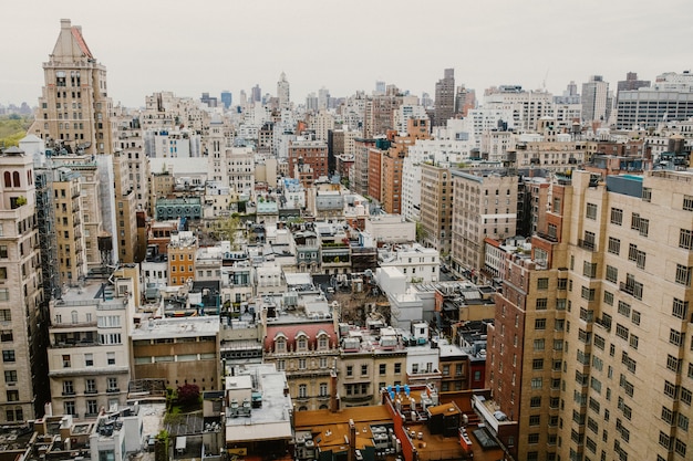 Stunning Daytime Views of New York City from High-Rise Buildings – Free Download