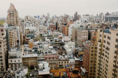 Stunning Daytime Views of New York City from High-Rise Buildings – Free Download