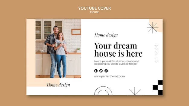 Flat Design Home Template – Free Download, Free Stock Photo