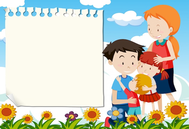 A Family Border Template – Free Download