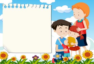 A Family Border Template – Free Download