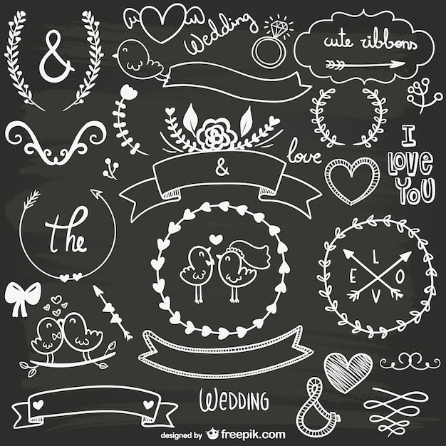 Charming Black and White Cute Ornaments – Download Free Stock Photo