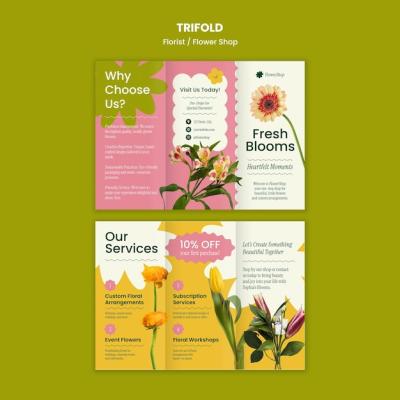 Flower Shop Business Template – Free Download
