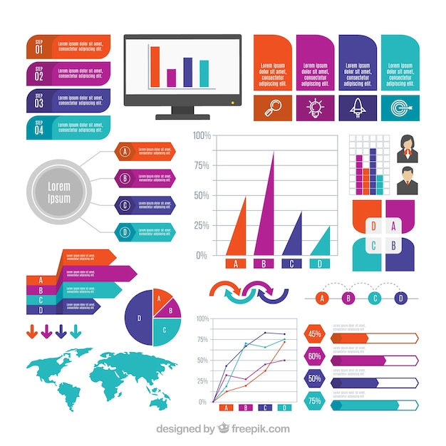 Decorative Infographic Elements – Free Download