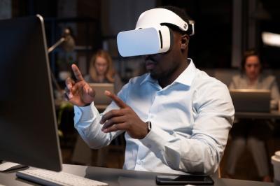 Man Using VR Glasses – Free Stock Photo, Download Free