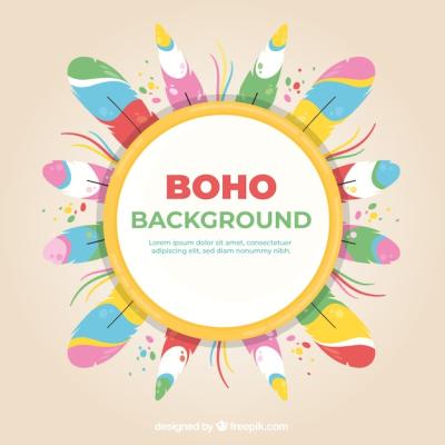Hand Drawn Boho Background – Free Download for Stock Photos