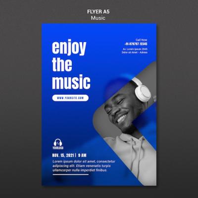 Music Listening Flyer Template – Free Download