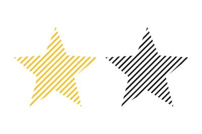 Star Lines in Black and Yellow – Free Stock Photo for Download