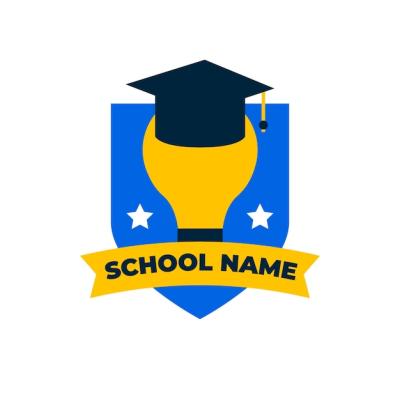 Hand Drawn High School Logo Design – Free to Download