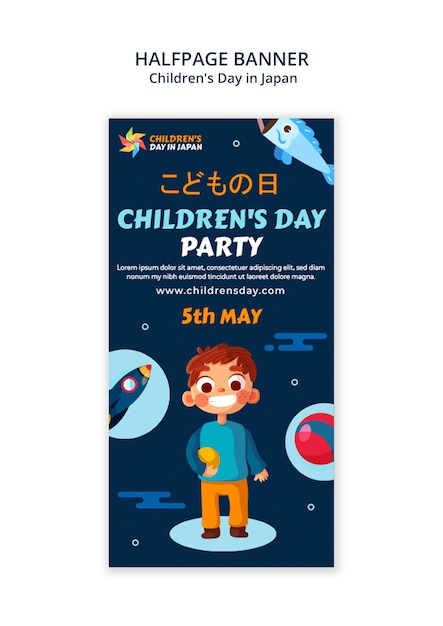 Children’s Day Celebration Template in Japan – Free Download