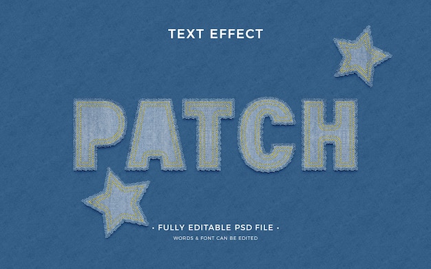Patch Text Effect – Free Stock Photo for Download