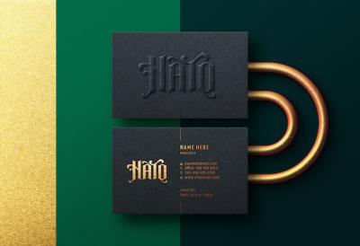 Black Business Card Mockup – Free Download