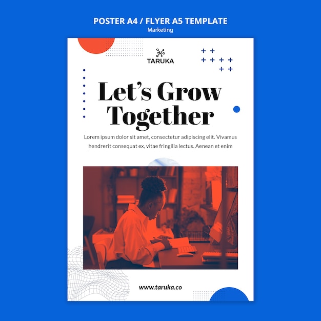 Flat Design Marketing Template – Free Download for Stunning Visuals
