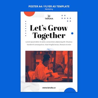 Flat Design Marketing Template – Free Download for Stunning Visuals