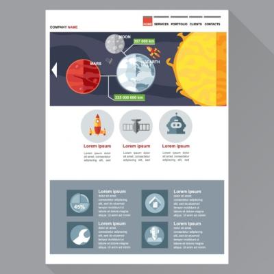 Galactic Elements Vector Template – Free Download