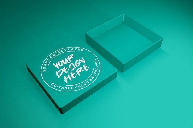Open Lid Box Mockup – Free Download Stock Photo
