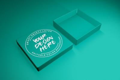 Open Lid Box Mockup – Free Download Stock Photo