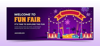 Gradient Fair Social Media Cover Template – Free Download