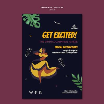 Carnival Poster Template – Free Stock Photo for Download