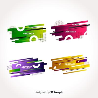 Abstract Geometric Banners – Download Free Stock Photos