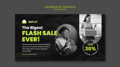 Flat Design E-Commerce Template – Free Download