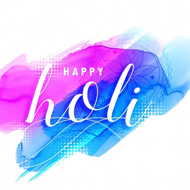 Watercolor Stain for Holi Festival – Free Download