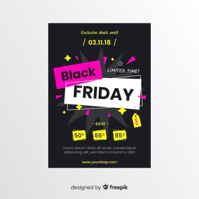 Black Friday Flyer – Free Stock Photo, Download for Free