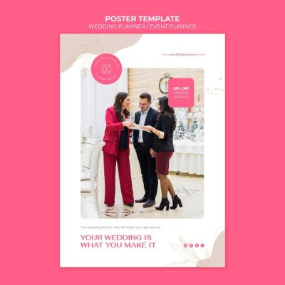 Minimal Wedding Planner Poster – Free Download