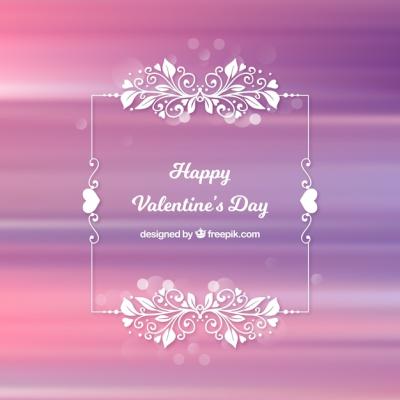 Blurred Valentine’s Day Background – Free Download