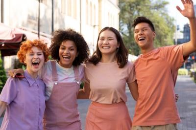 Happy Friends Enjoying Time Outdoors – Free Stock Photo