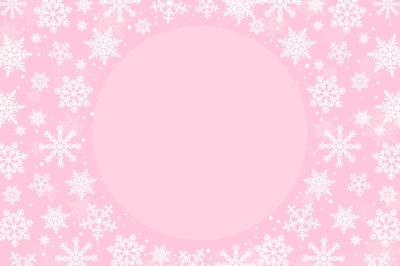 Flat Pink Snowflake Background – Free Download