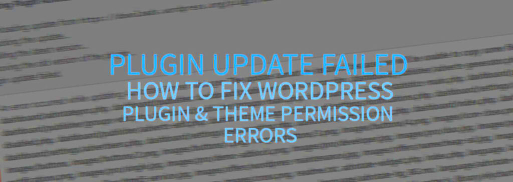 Plugin Update Failed How To Fix WordPress Plugin and Theme Permission 