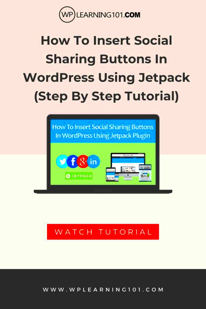 How To Insert Social Sharing Buttons In WordPress Using Jetpack Plugin 