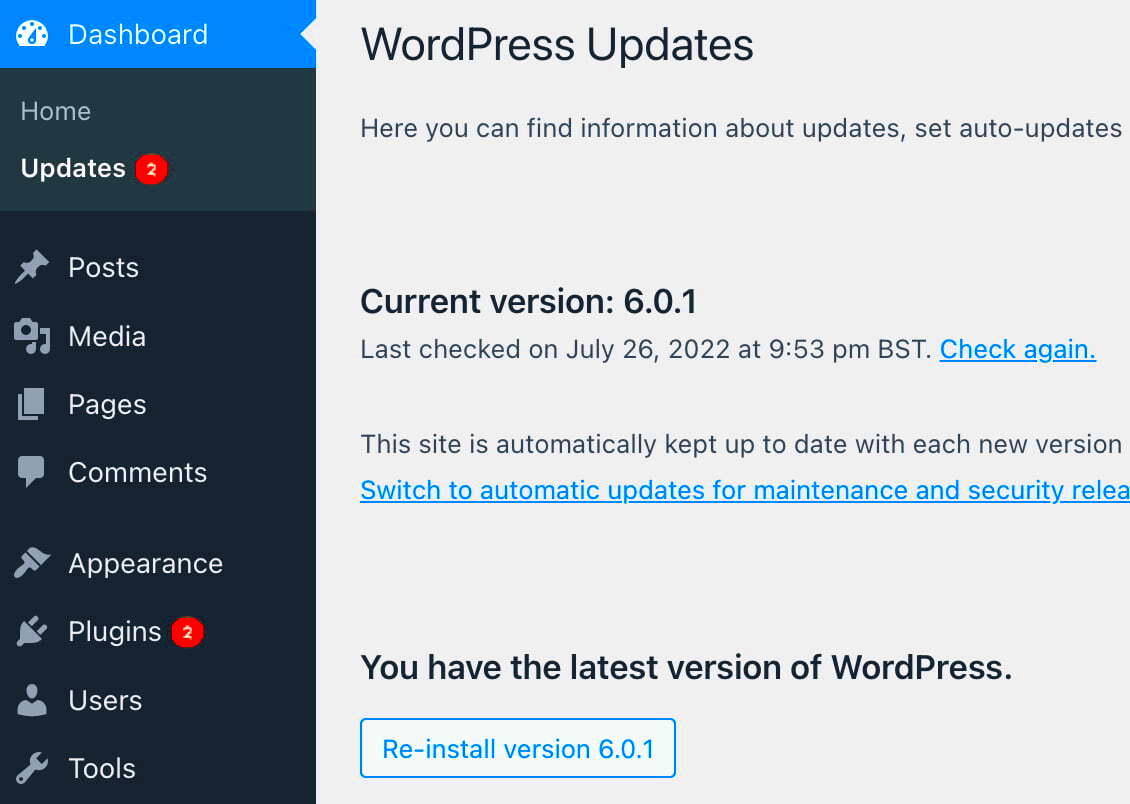 How to Manually or Automatically Update a WordPress Plugin