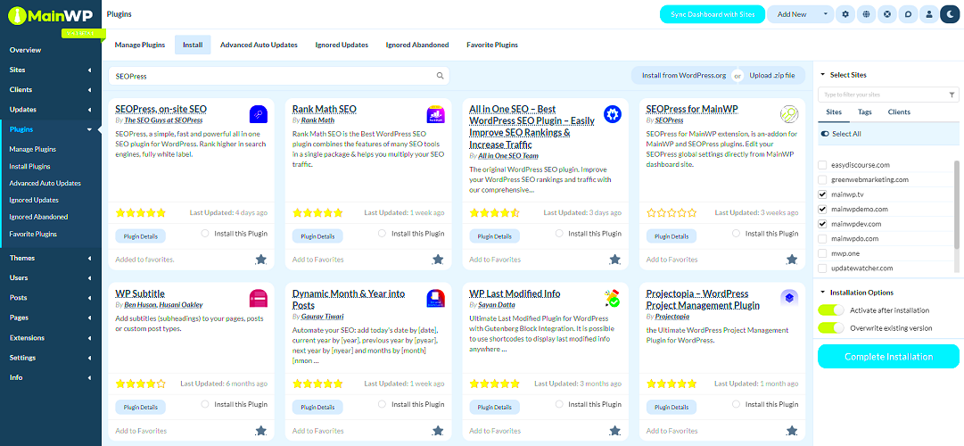 Easy Plugin Manager for WordPress
