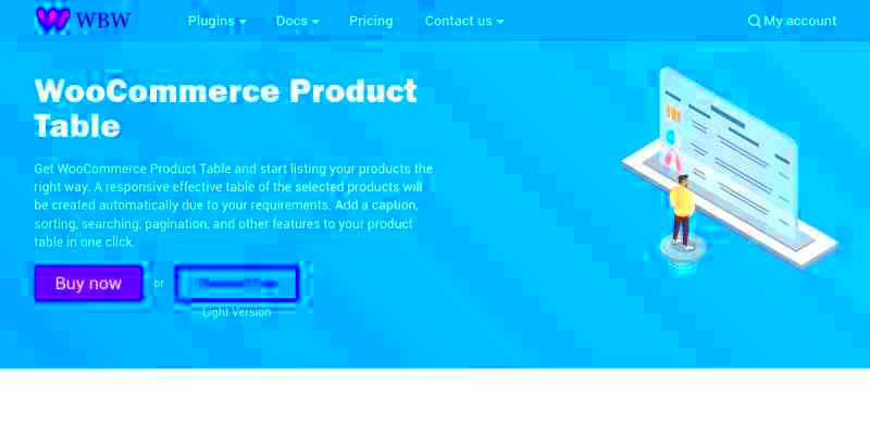 WBW Product Table PRO  PluginsForWP