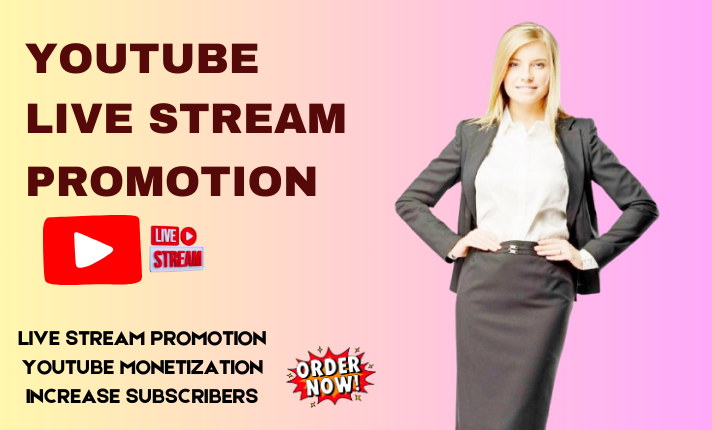 I will do youtube live streaming promotion