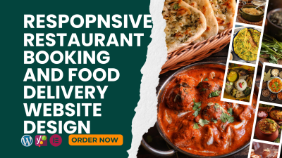 design restaurant booking and food delivery website