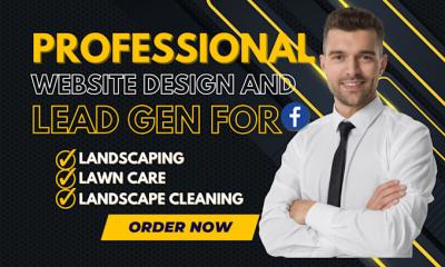 do professional landscaping website design for lawn care services lead