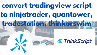 I will convert tradingview script to ninjatrader, quantower, tradestation, thinkorswim